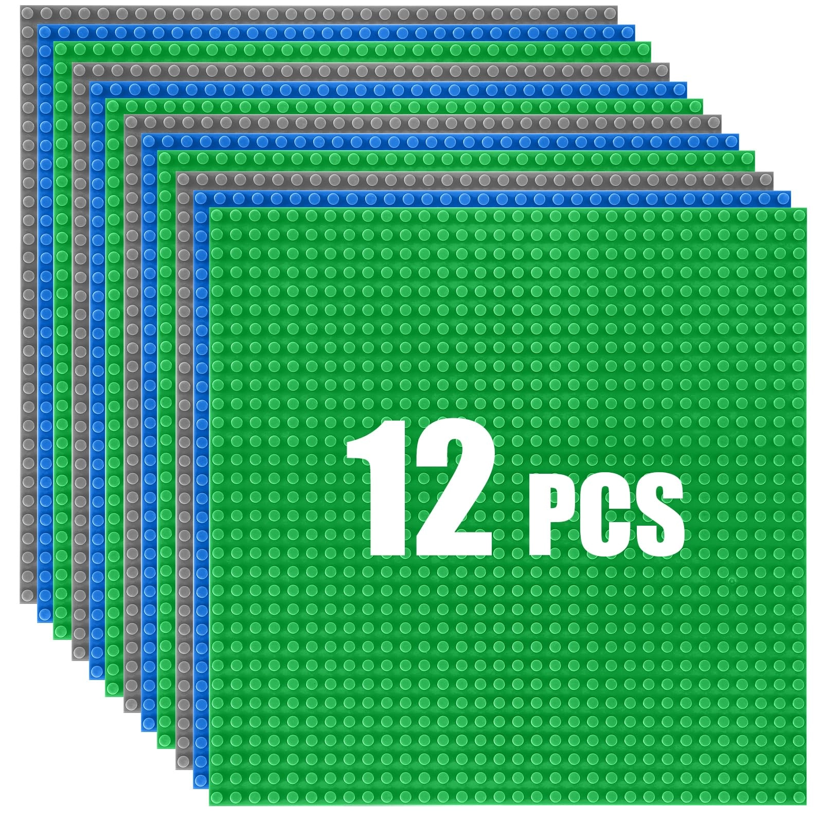 HUIZDQ Classic Baseplates - 12pcs