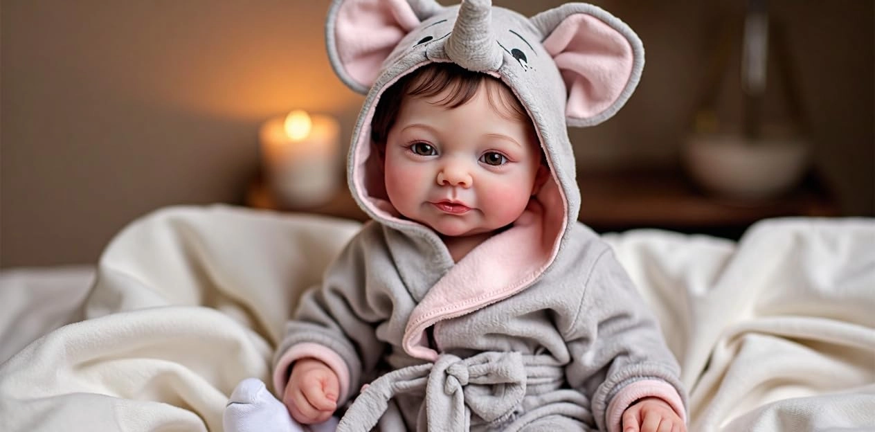 BABESIDE Soren Reborn Doll - 7 inches (H) x 17 inches (L) x 5 inches (W) Full Body Silicone Ages 3+