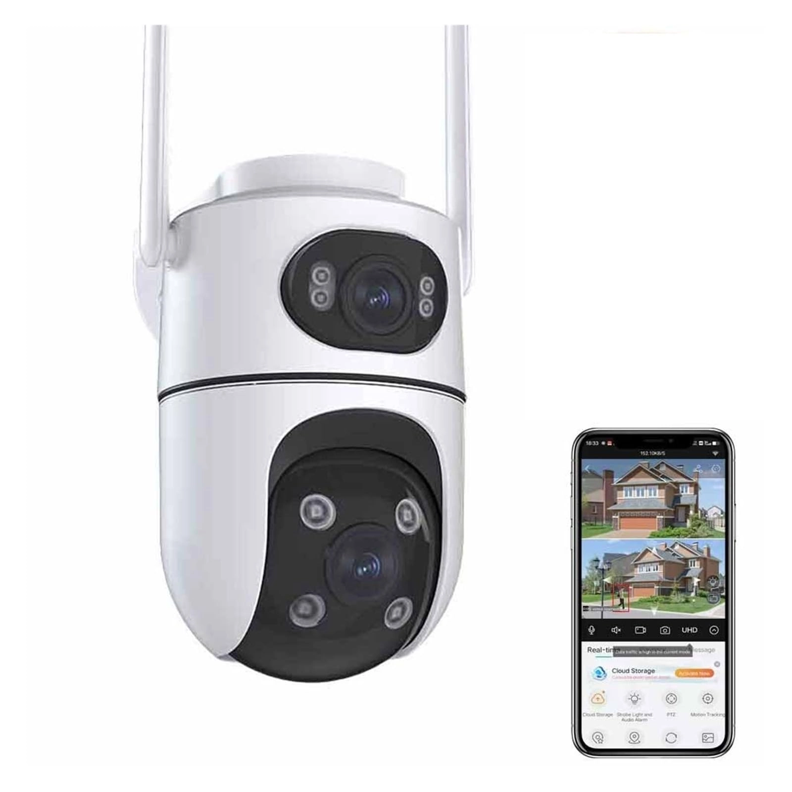 LIOKM Dual Lens Camera 4K