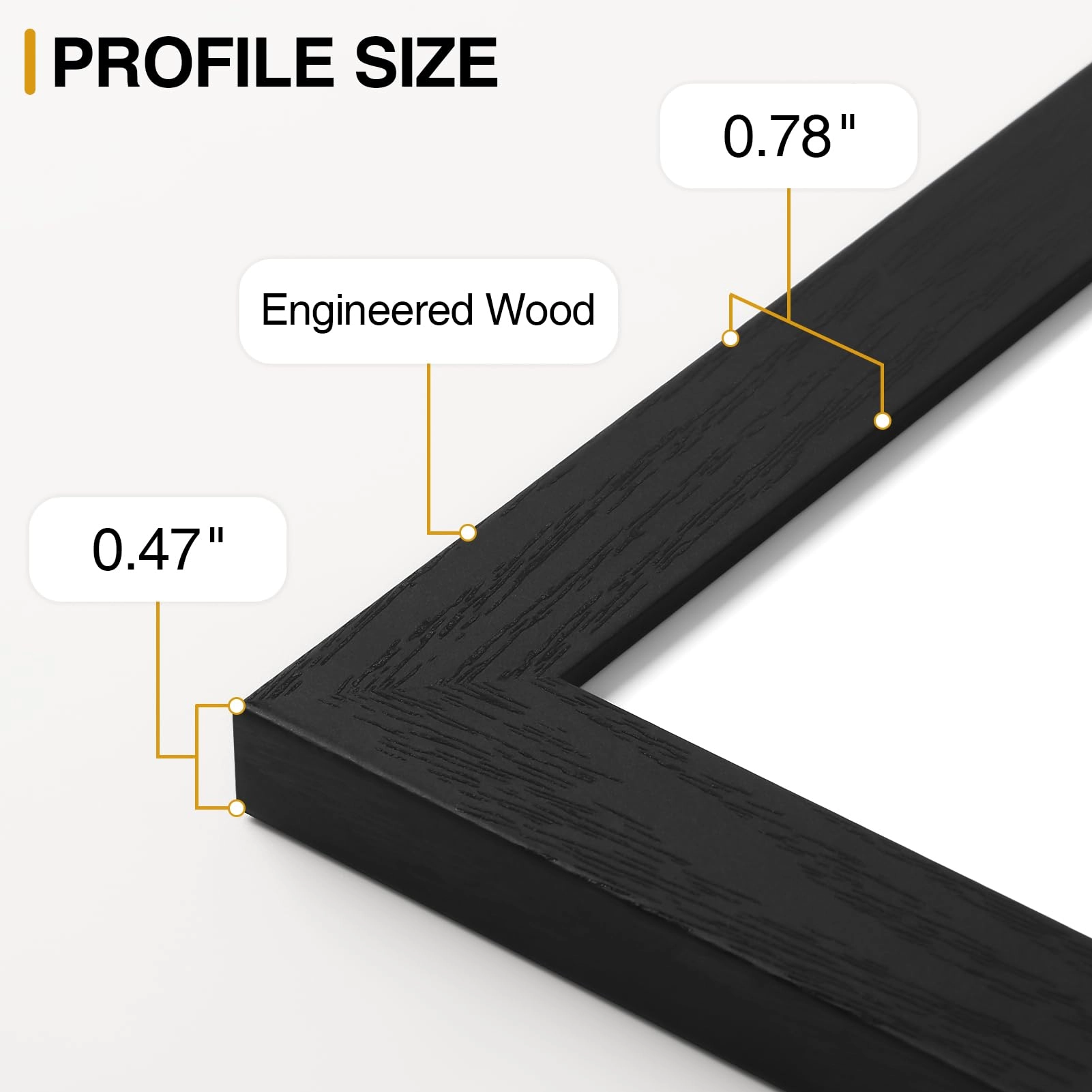 Picture Frames Set - 10 Pack Rustic Grey