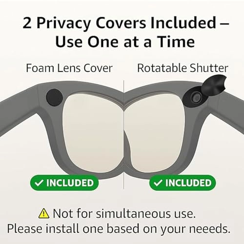 Smart Glasses LED Light Blocking Stickers - Rotating Privacy Shutter High Blocking LED Panel