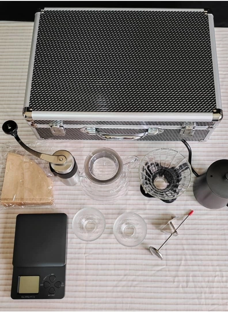 Outdoor Travel Coffee Making Accessories Set Box Kit