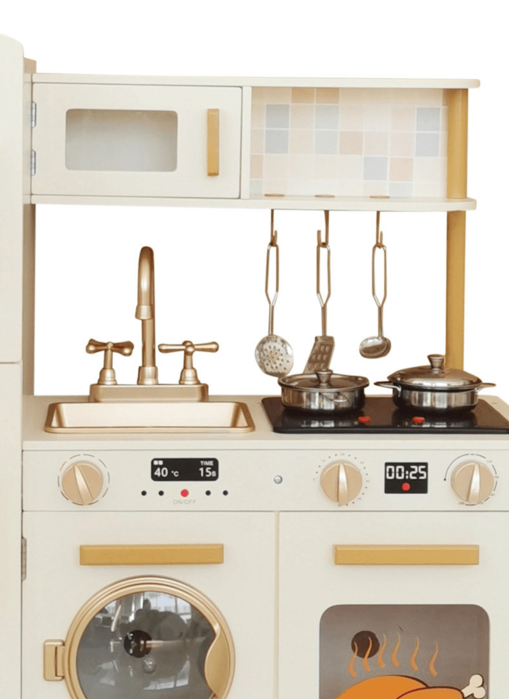 Kitchen Pretend Interactive Play Set - 5 pcs (5551007-W08811)