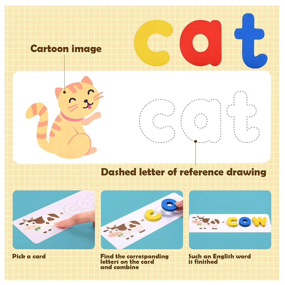 Alphabet Word Forming Learning Set - Suitable for 3 years & above 111pcs