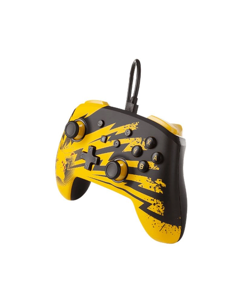 Pikachu Charge Pokémon Enhanced Wired Controller - Switch
