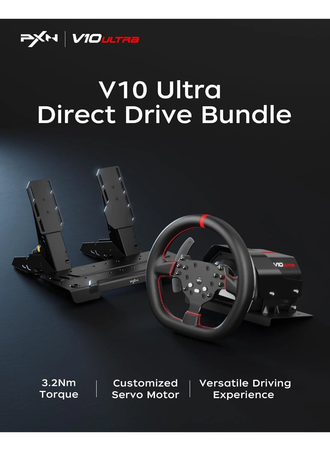V10 Pro Racing Wheel & Pedals - PC, Xbox, PS4