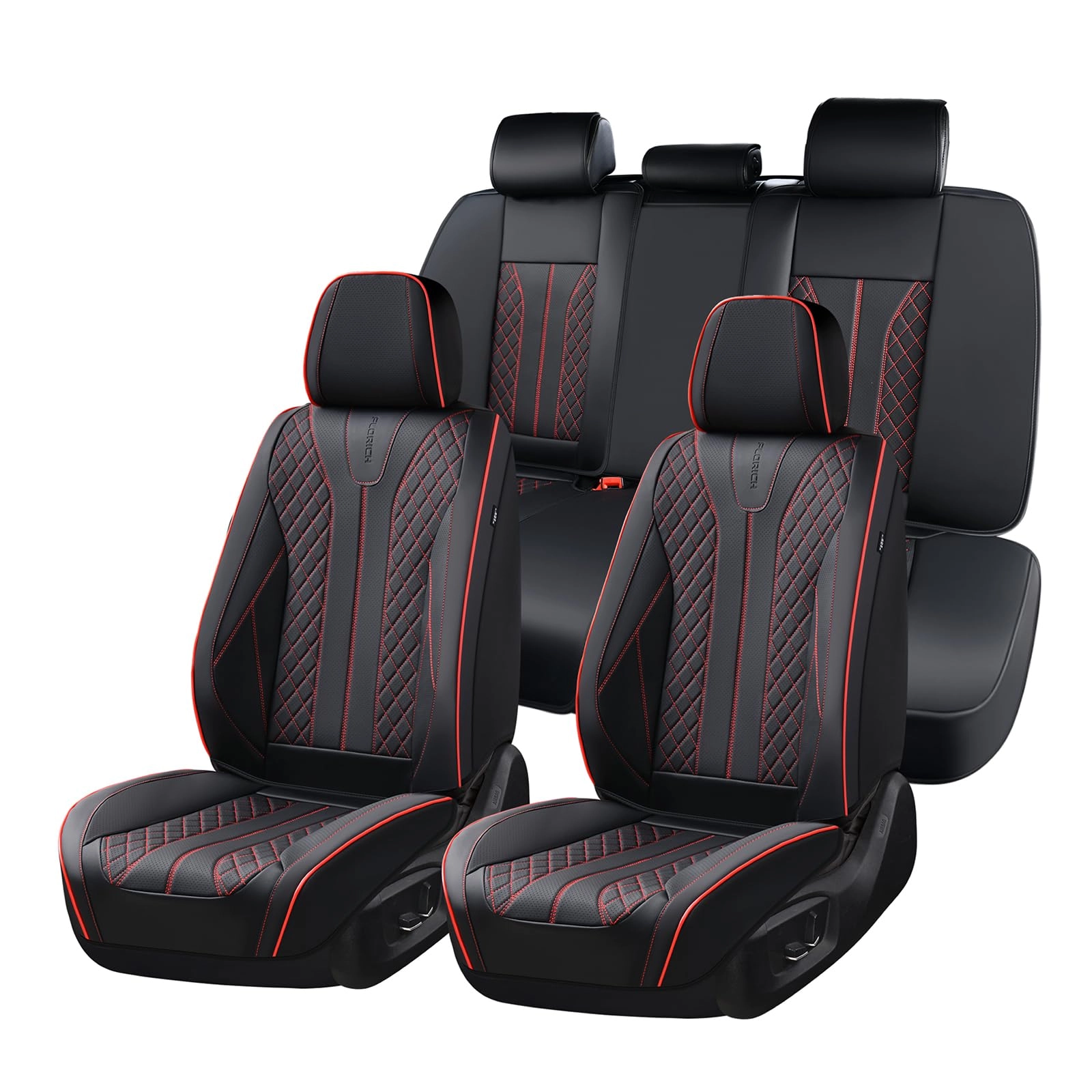 FLORICH Seat Covers - Full Set 5 Seats Blue&White