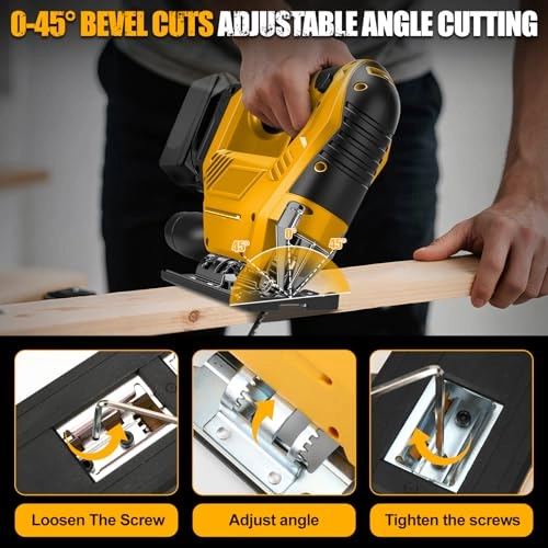 Cordless Jigsaw - 20V 45° Bevel 6-Speed