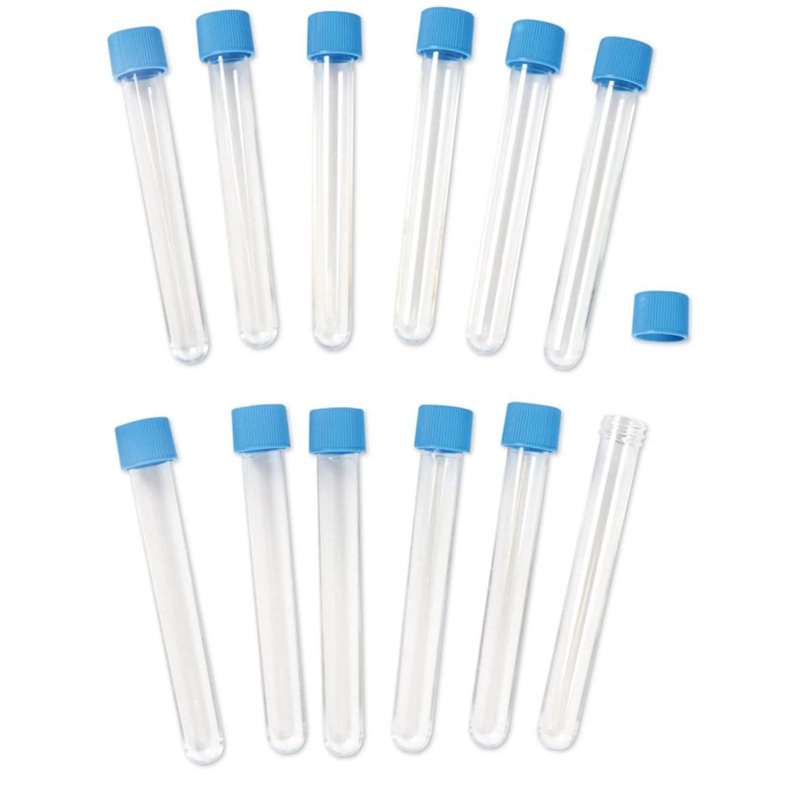 Learning Resources Plastic Test Tubes with Caps - 3-6 years 12 pieces