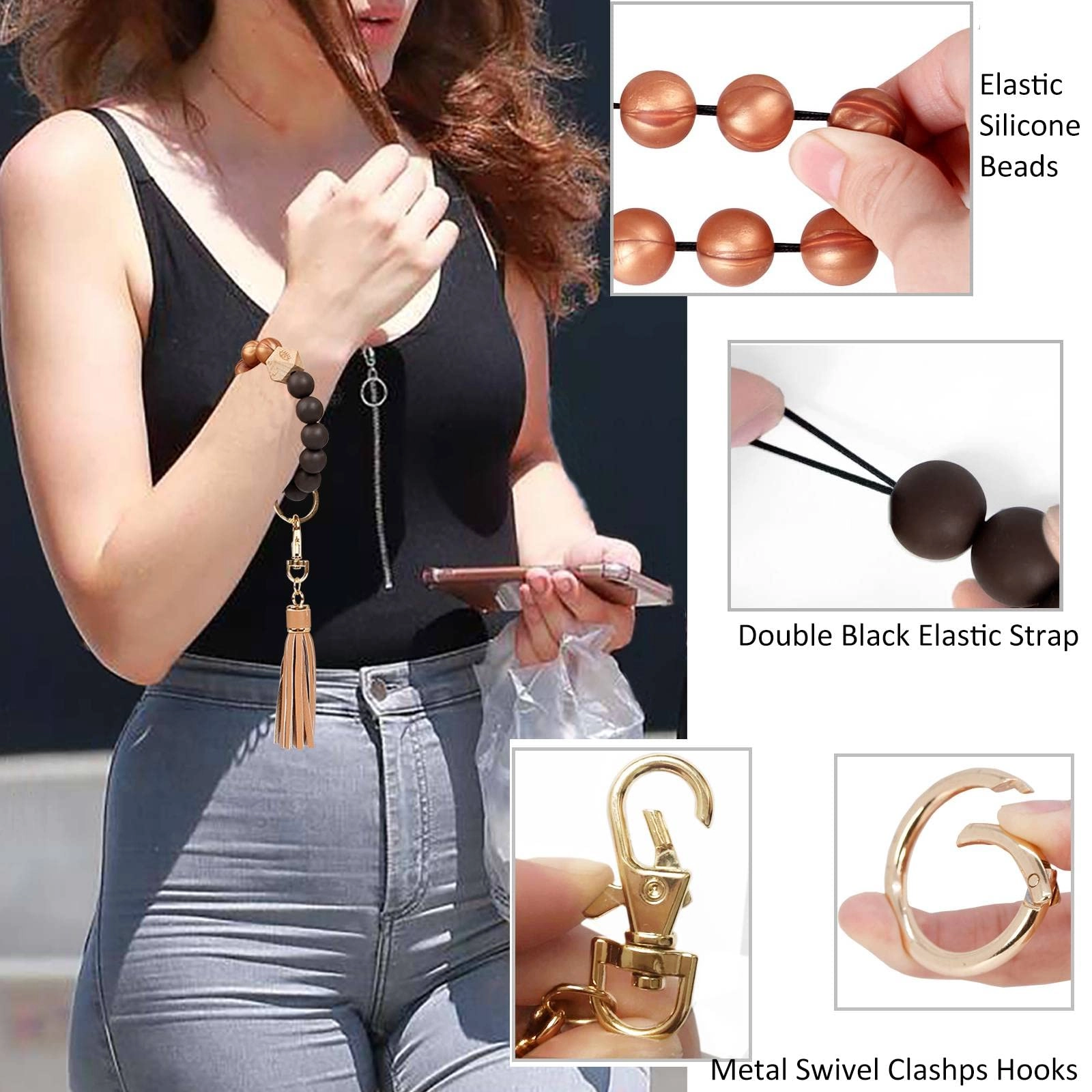 Silicone Key Ring Bracelet - Car
