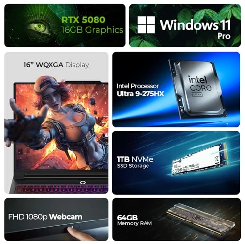 Legion Pro 7i 16IAX10H - 16'' Core Ultra 9 275HX 64GB DDR5 1TB SSD