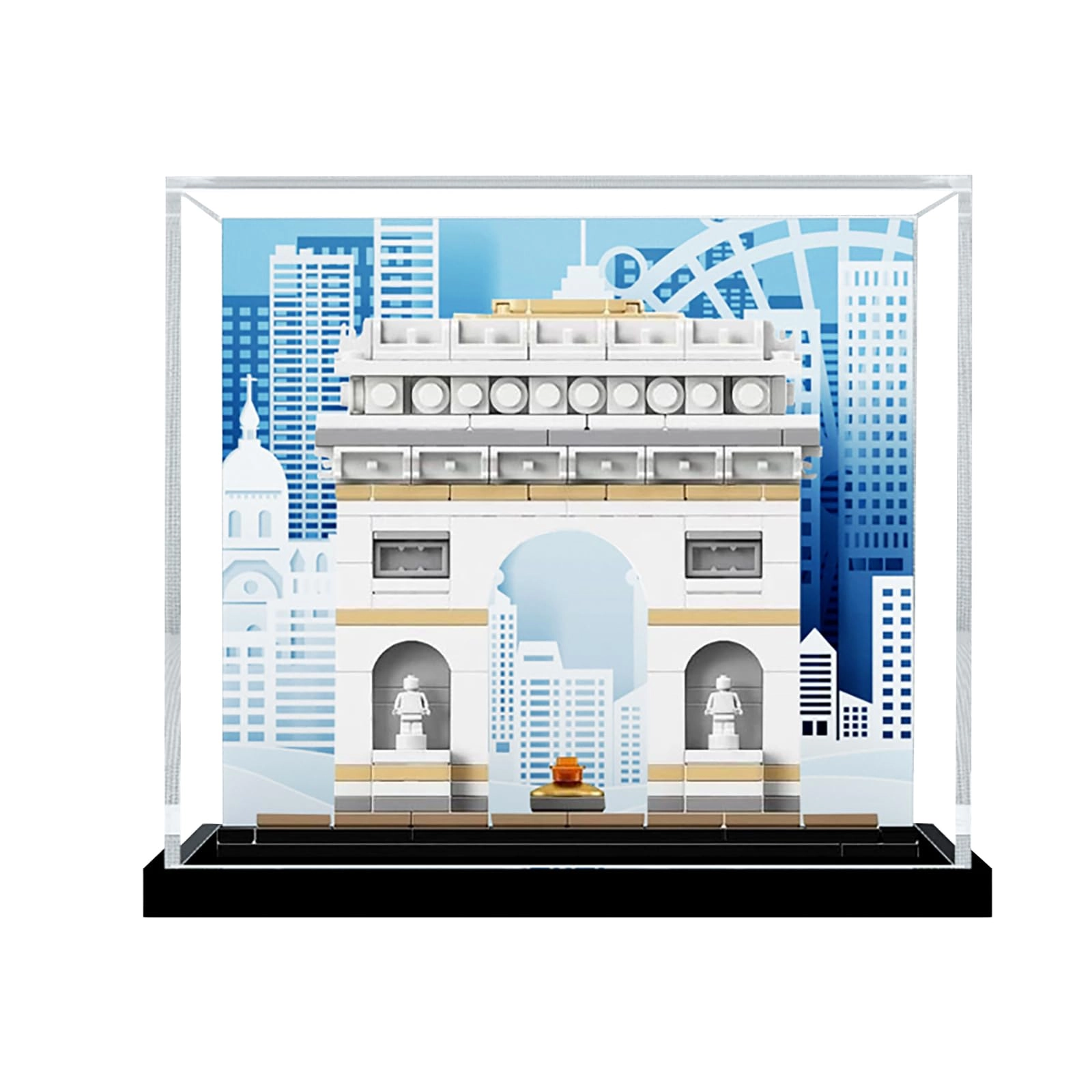 bodamaike Display Case - 3MM Compatible with 21036 Arc de Triomphe