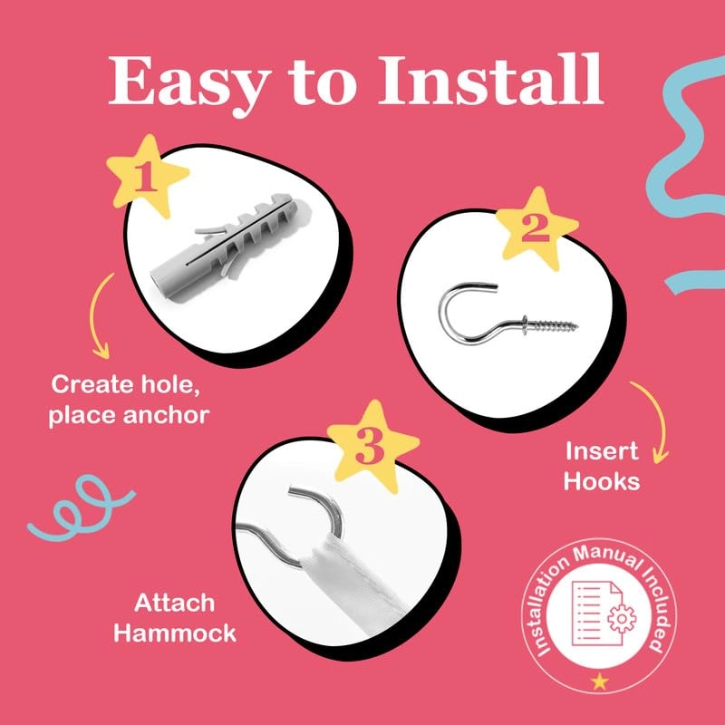 Stuffed Animal Hammock - 67"x47"x47" White