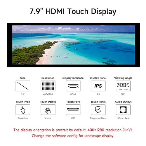DHX-7.9inch-LCD-Touch-screen - 7.9 Inches 400(H) x 1280(V) pixels