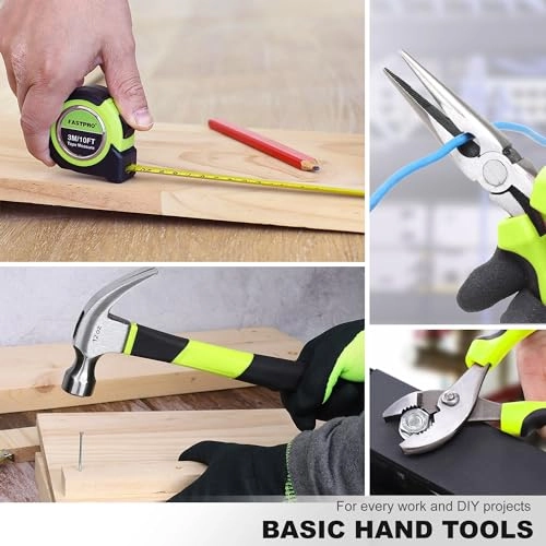 177-Piece Cordless Lithium-ion Drill Driver and Home Tool Set - 1.5 Amp Hours 20 Volts