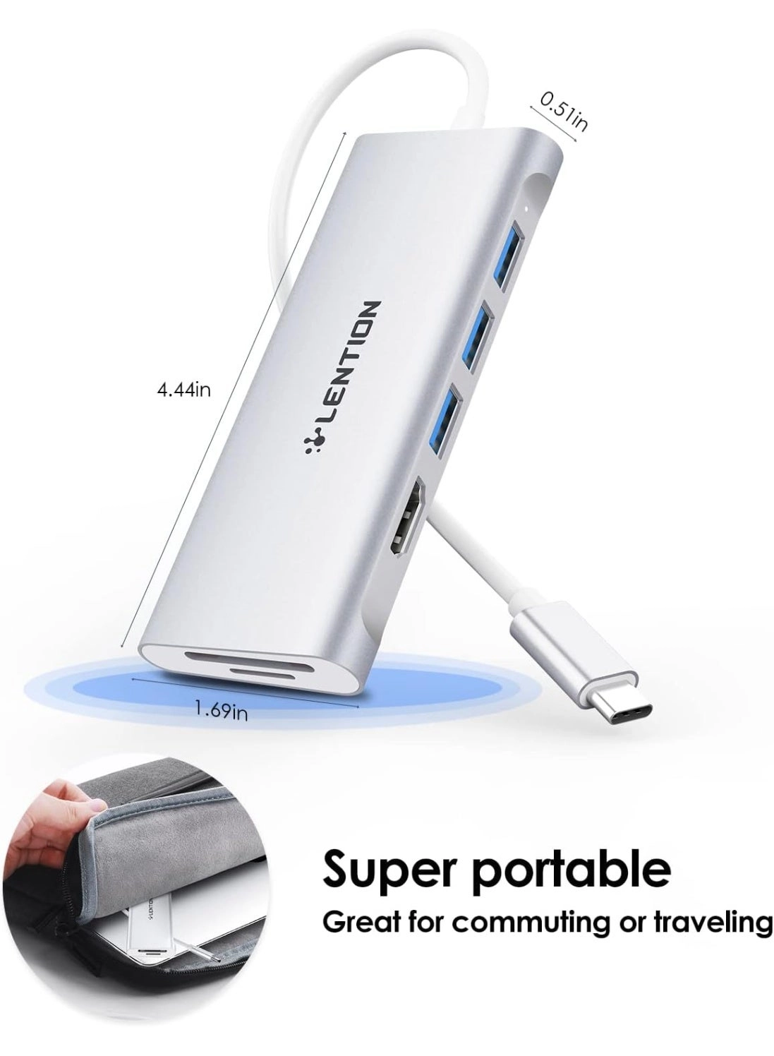 CB-CE18s - 8-in-1 USB-C Hub 4K@60Hz HDMI 100W PD