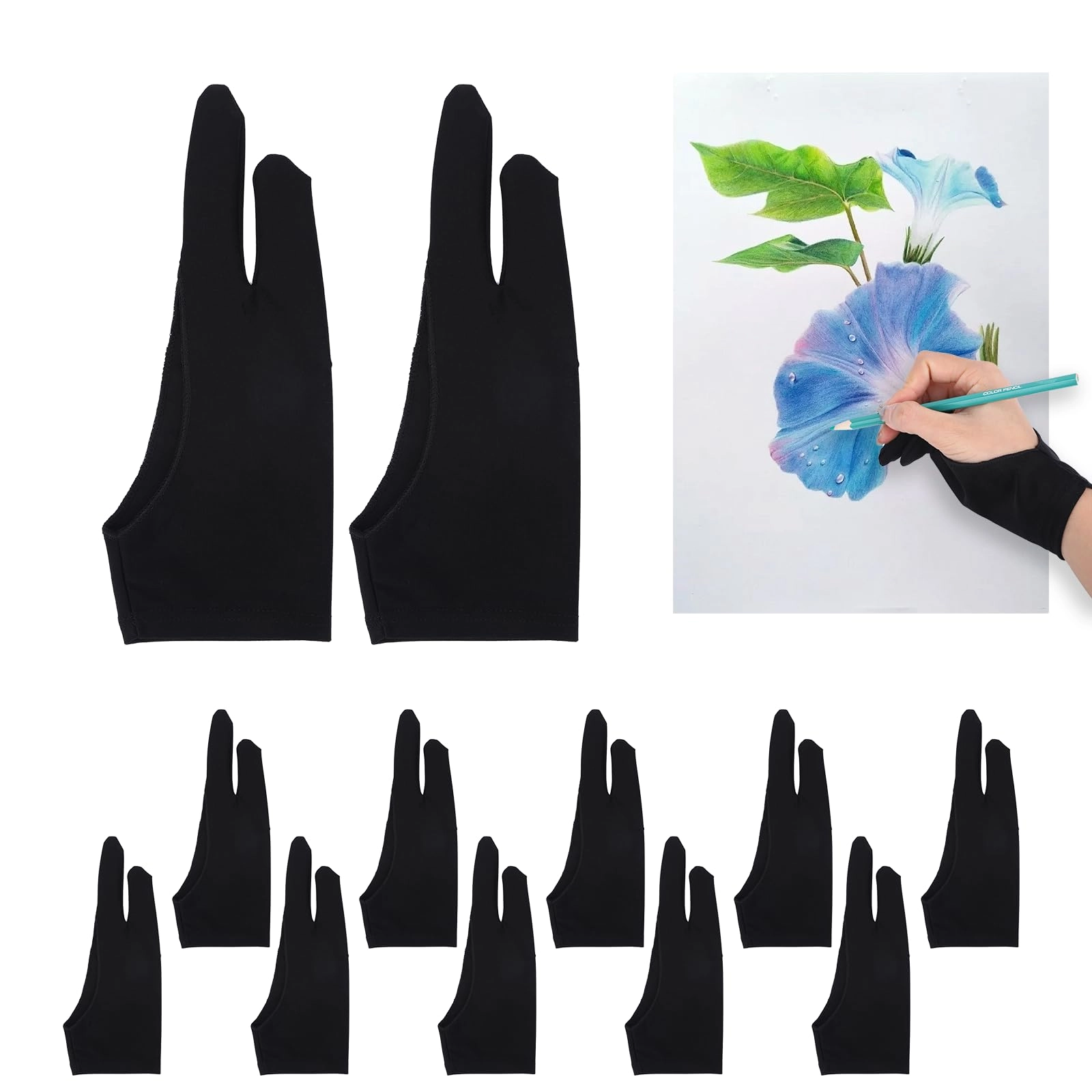 YONHTUTU Artist Glove - 12 Count Ambidextrous S