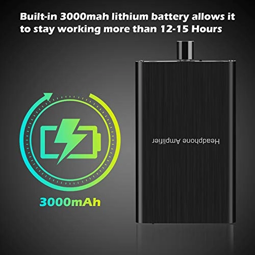 Headphone Amplifier - 16-600Ω 3000mAh Bass Boost