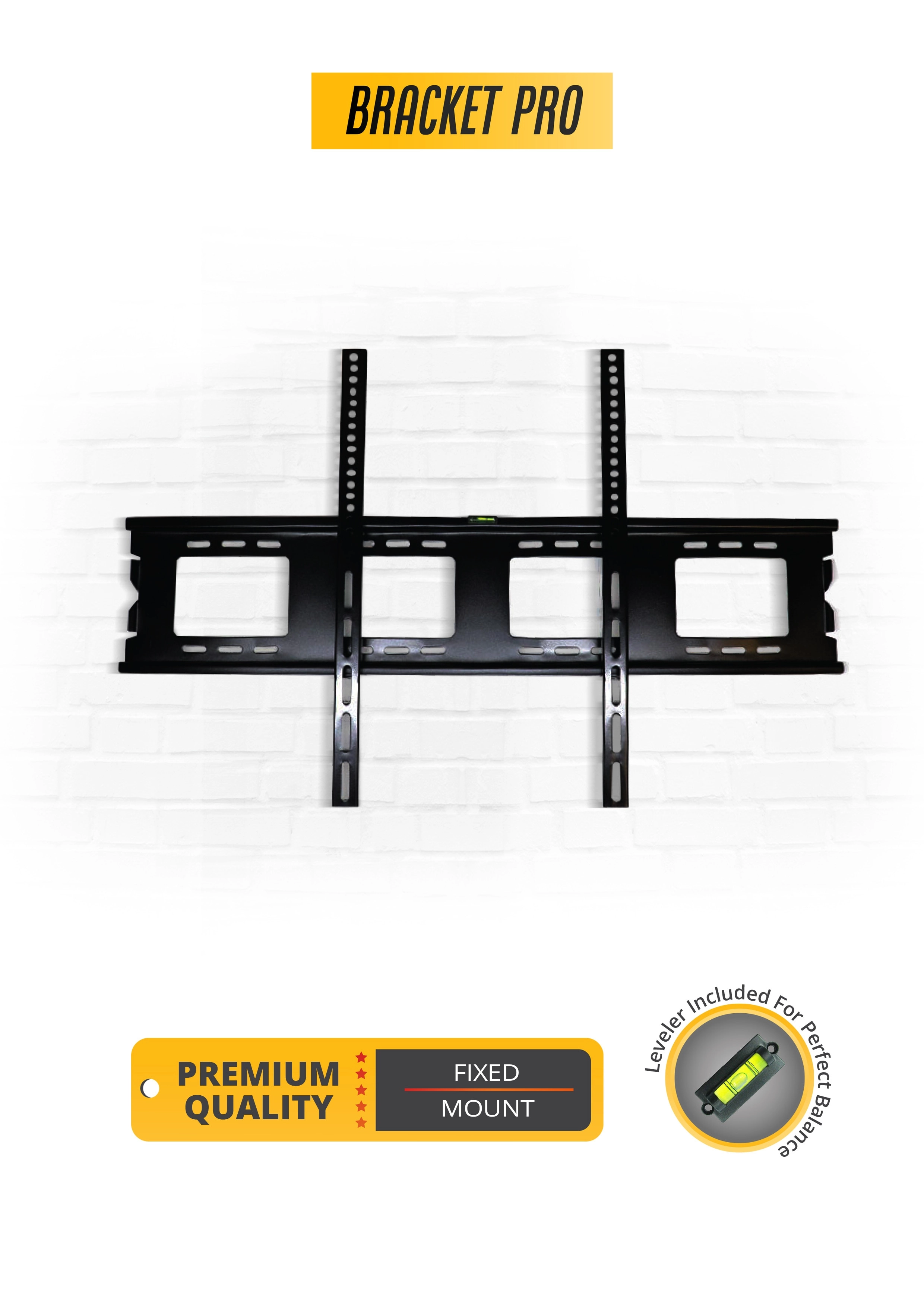 Bracket Pro Fixed TV Wall Mount - 54kg 50-120 inch