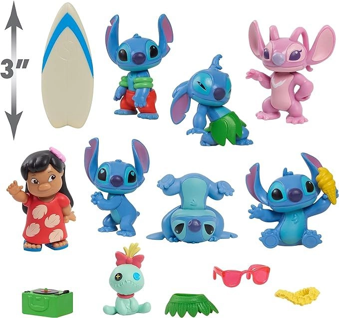 Lilo & Stitch Deluxe Figure Set (SW-46259) 13 pcs
