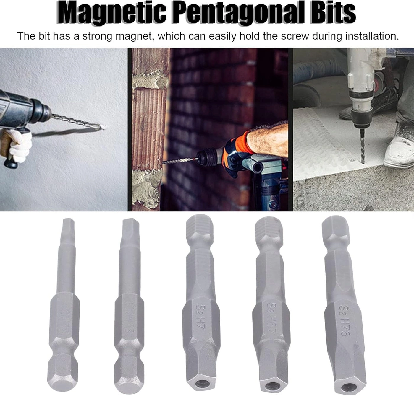 Pentagonal Bits - 5 Pcs