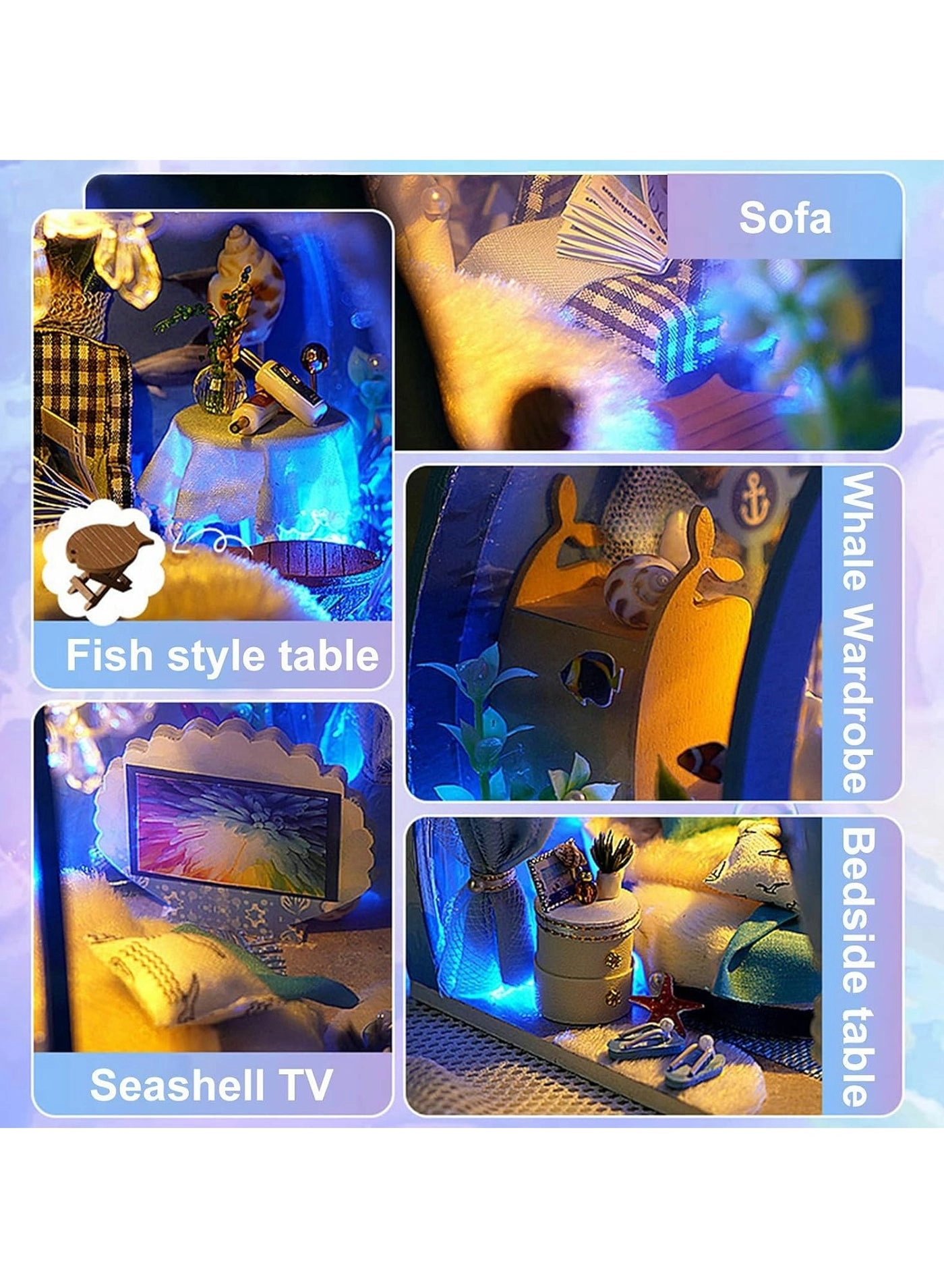 Miniature Dollhouse Kits - Mermaid Princess 1:24 Scale