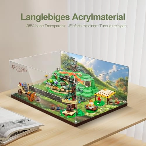 Acrylic Display Case for Lego 10354 The Lord of the Rings: The Shire
