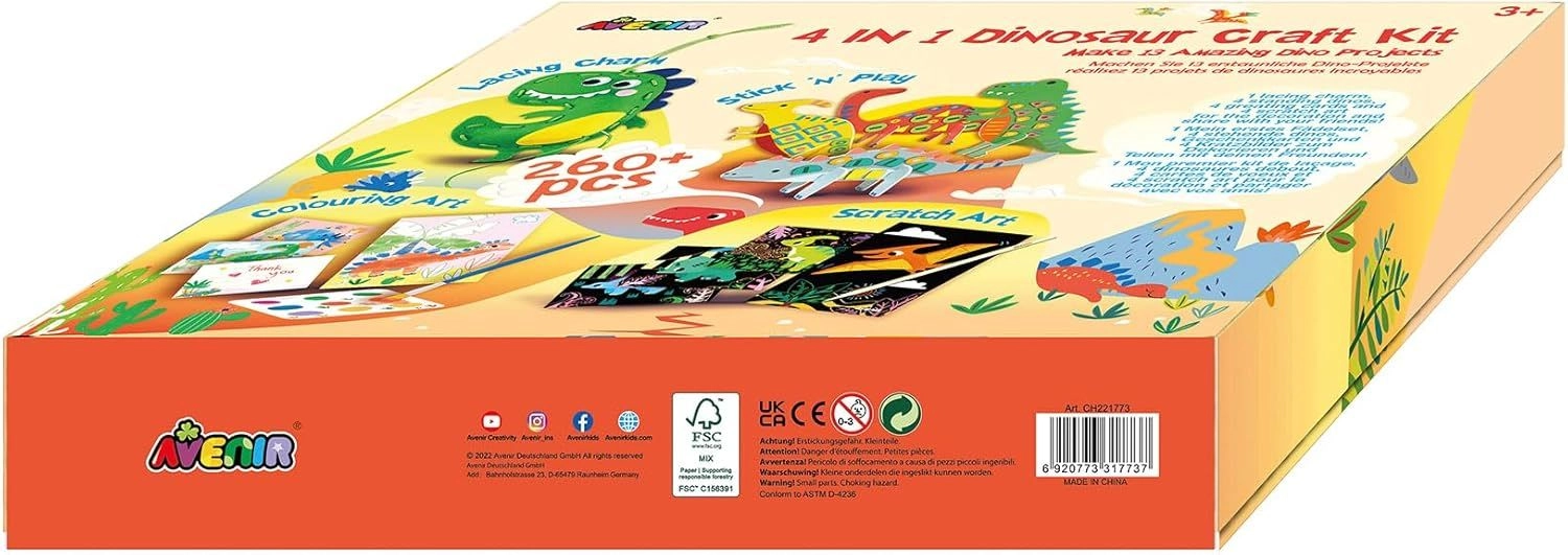 4-In-1 Dinosaur Craft Kit