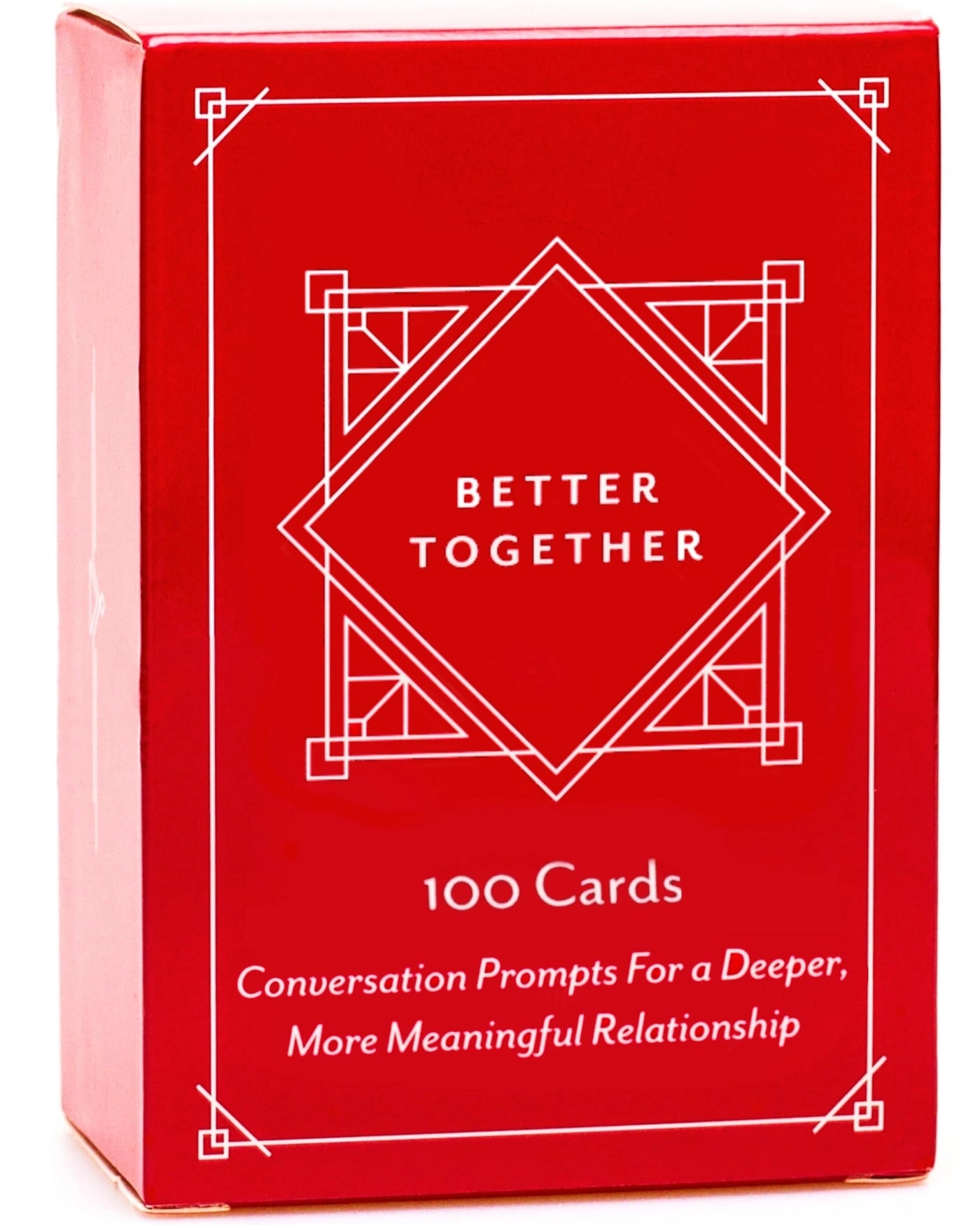 BETTER TOGETHER Honest Conversation Starter - 100 Romantic & Deep Questions Relationship Card Game