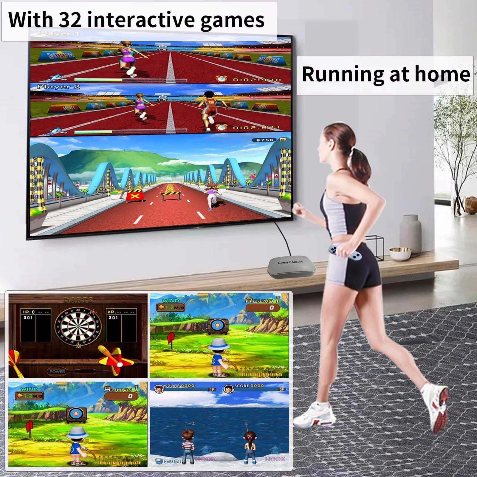 TV Game Console - 100+ Games 2.4G Wireless Somatosensory Control