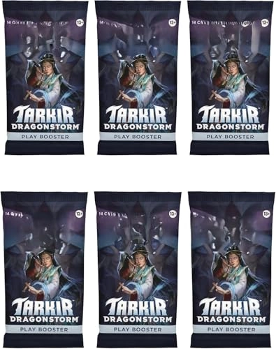 Magic The Gathering Tarkir: Dragonstorm Play Booster Pack - 6pcs