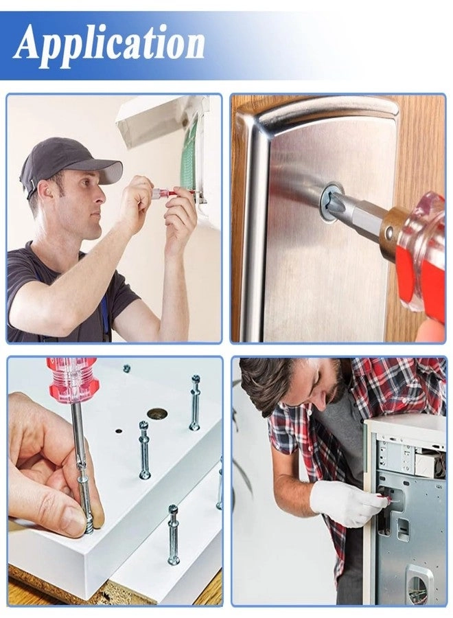 Stubby Magnetic Slotted and Phillips Screwdriver Set (5 Pcs)