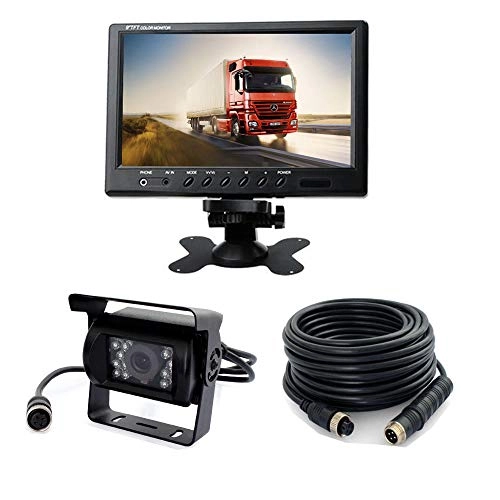 Rear view Monitor - 9" 2 channels + Reversing Camera - Night vision 720(H)586(V) + 15M video Cable - 15M