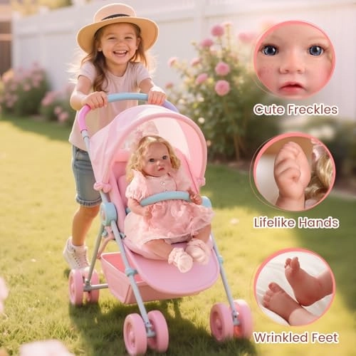 Bemi Reborn Baby Doll - 20 Inch Cloth Body Ages 3+