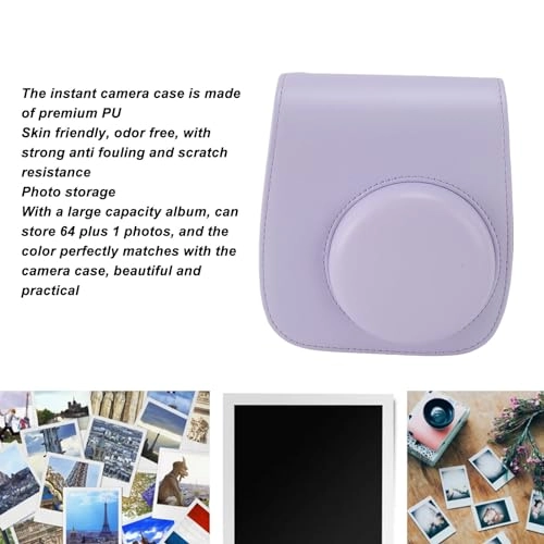 Camera Protective Case - 14x13x8cm Mini 12 PU Leather