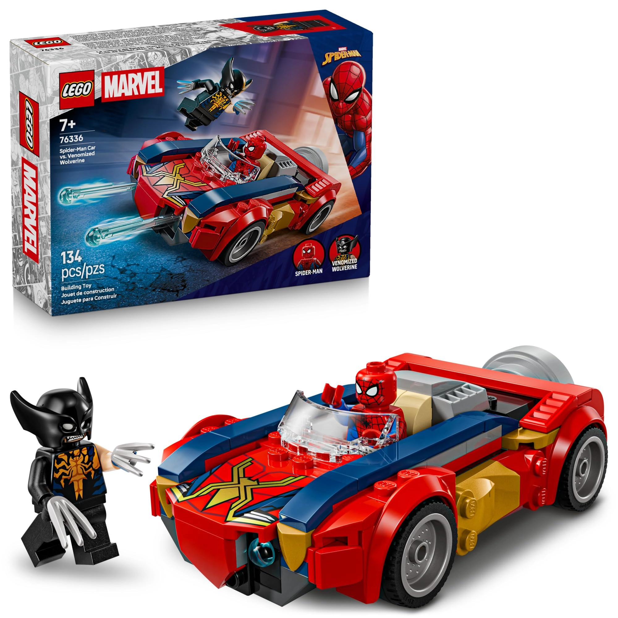 Marvel Spider-Man Car vs. Venomized Wolverine (76336)