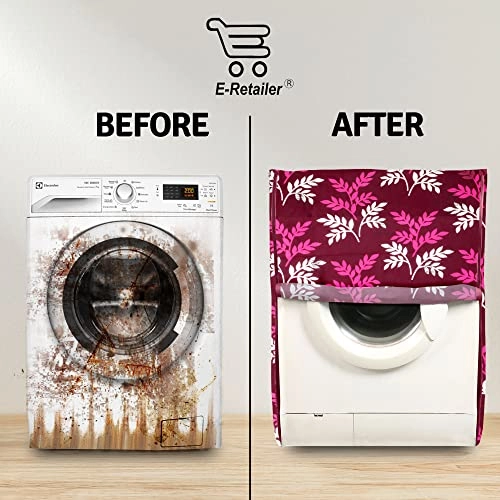 Front Load Washing Machine Cover - 8KG Polyester Green