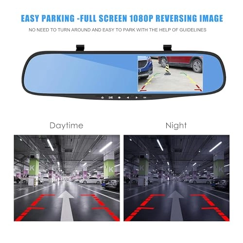 Rearview Mirror Camera Dash Cam - 1080p 30fps