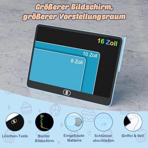 LCD Writing Board - 3 4 5 6 7 Years 2 pieces