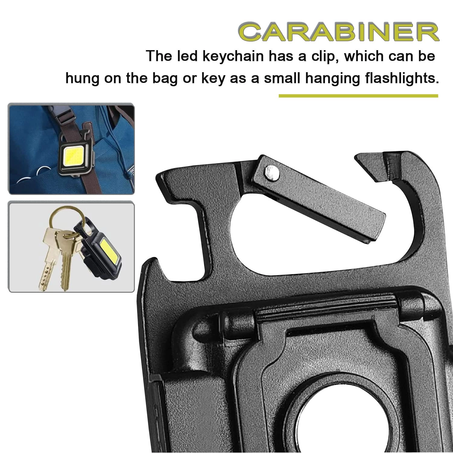 Mini Cob Flashlight - 500lm USB Rechargeable