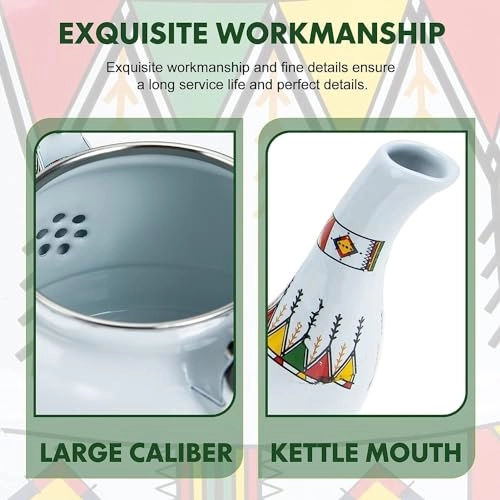 Enameled Teakettle - 2.5 Liter