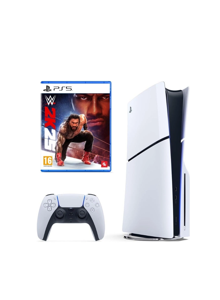 Sony PS5 Slim Disc Edition - PS5 + WWE 2K25