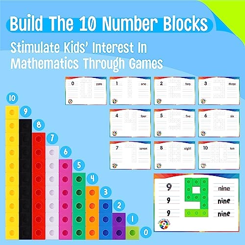 Math Linking Cubes - 4 years and up 100 pieces