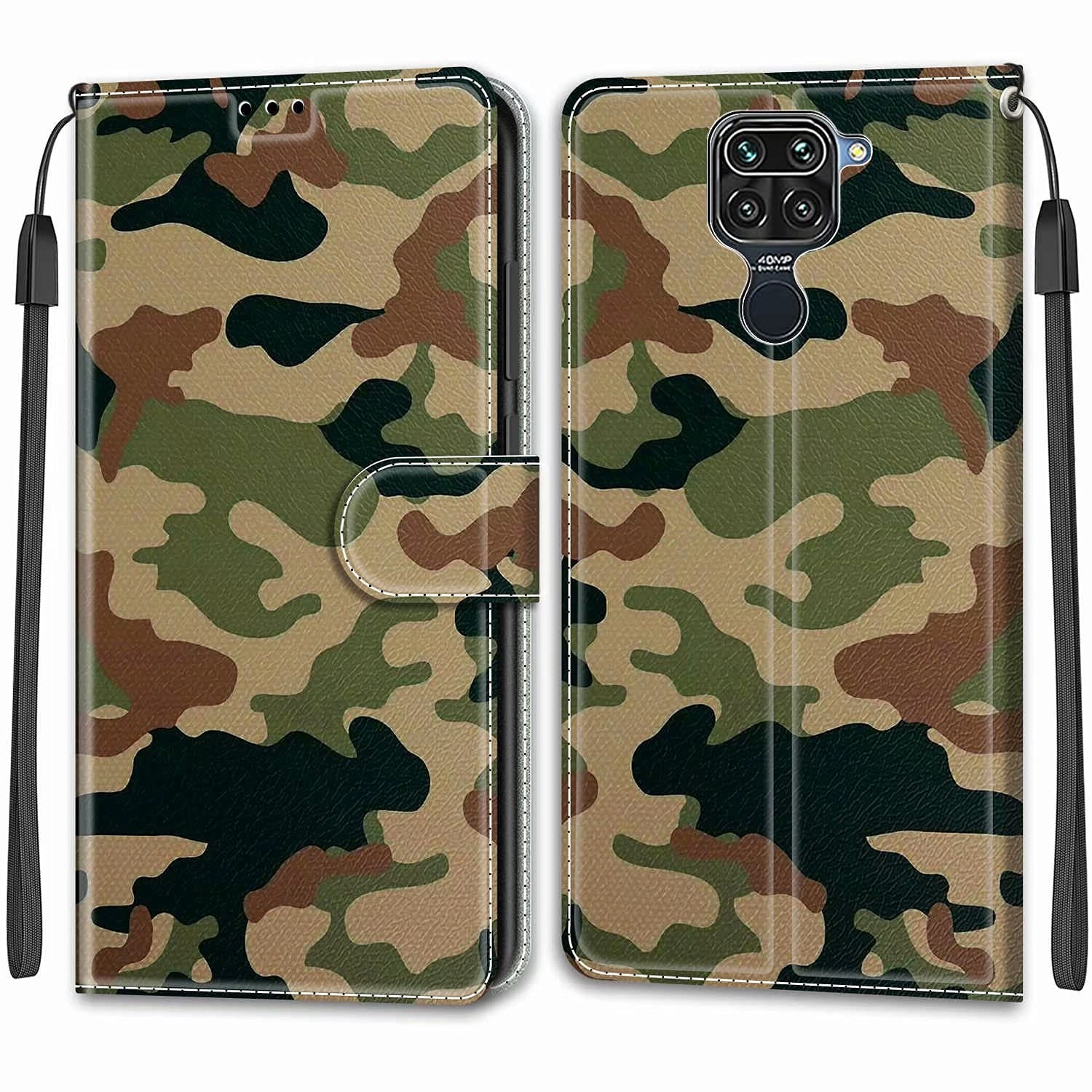 Nadoli Wallet Case - Faux Leather Thermoplastic Polyurethane for Xiaomi Redmi Note 9