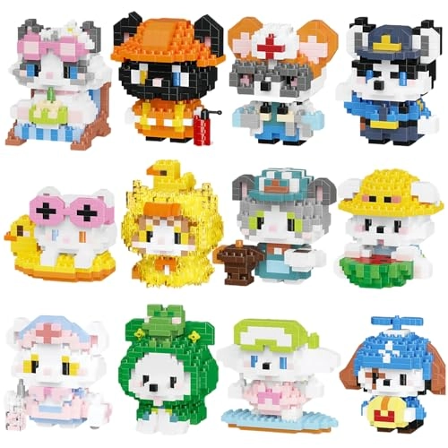 Cat & Dog Roleplay Micro Set - 12 Pack (7285-7296,7297-7308)
