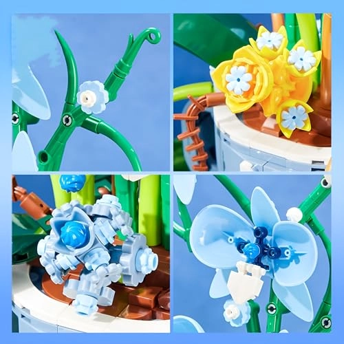 Orchid Building Kit - blue orchids 567 pcs