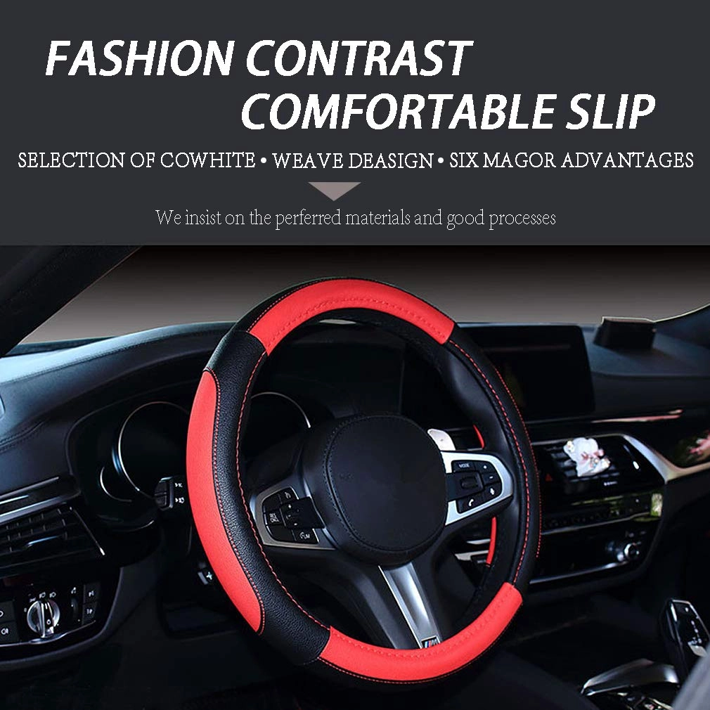 Leather Car Steering Wheel Covers