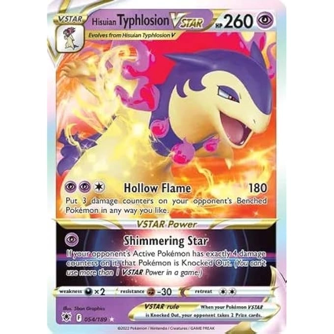 Pokemon USA, Inc. Hisuian Typhlosion VSTAR - 054/189 - Astral Radiance