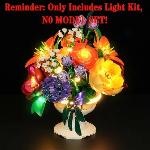 Light Set for LEGO 10345 Flower Arrangement Botanical Collection