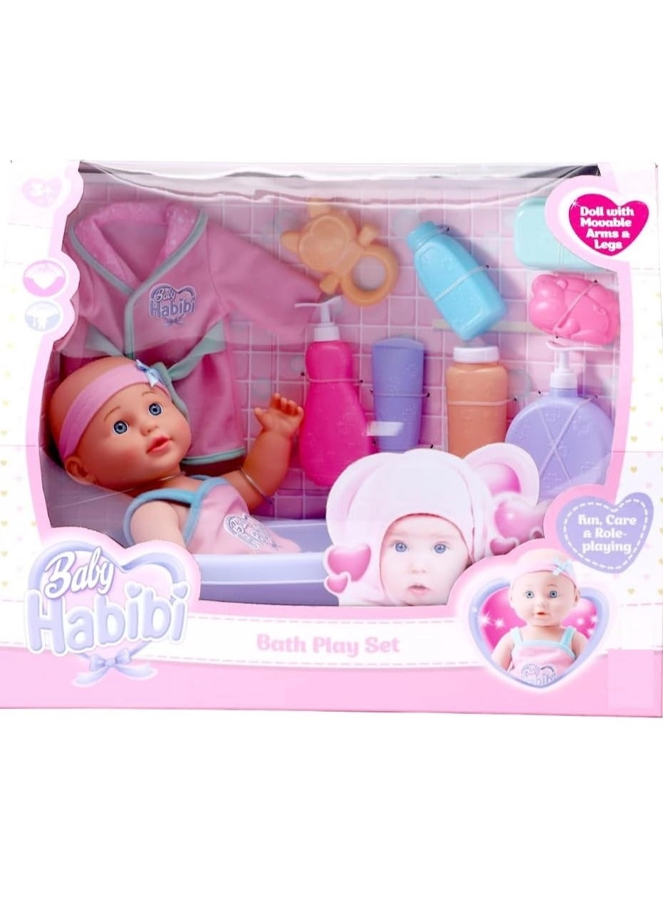 Doll Bath Play Set - 14inch